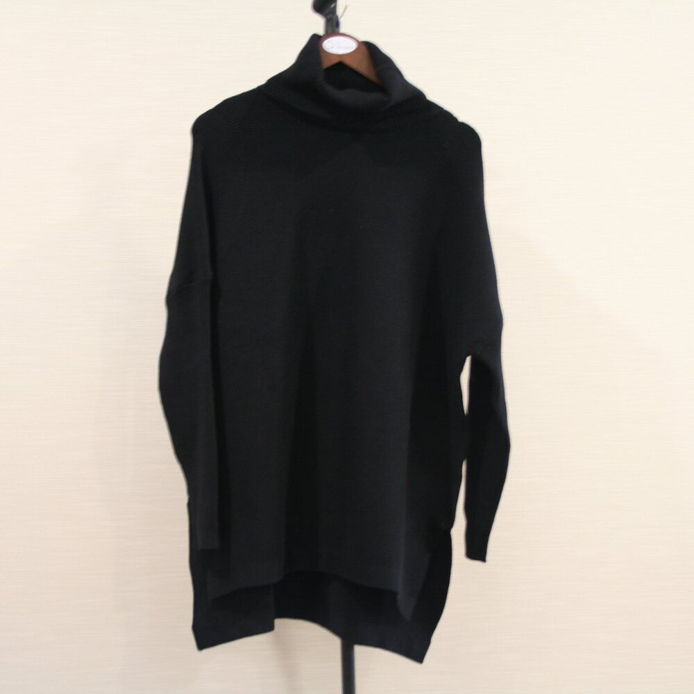 Efan Tunic Sweater Turtleneck Blue Size L